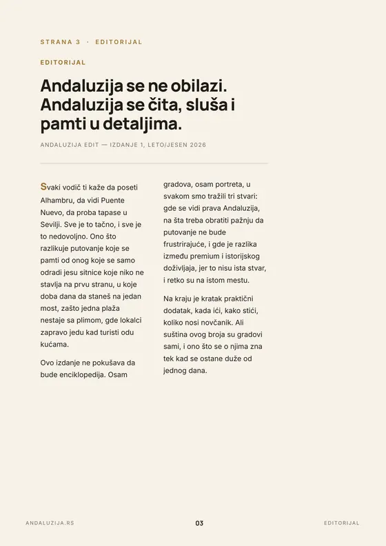 Strana 3 — Editorijal