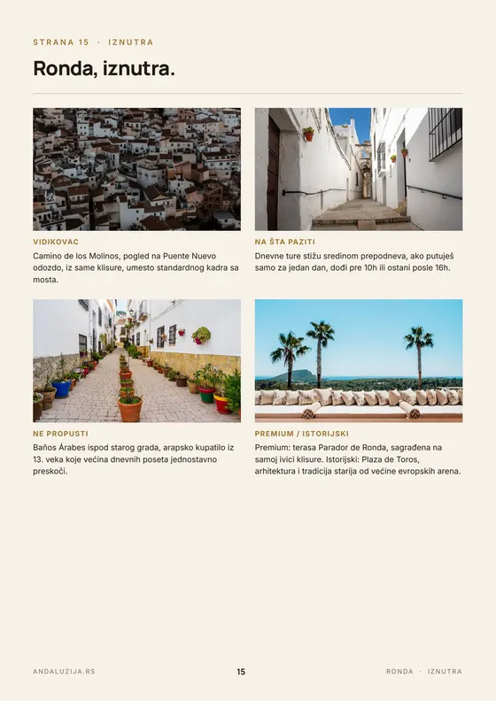 Strana 15 — Ronda · grad podeljen ambisom
